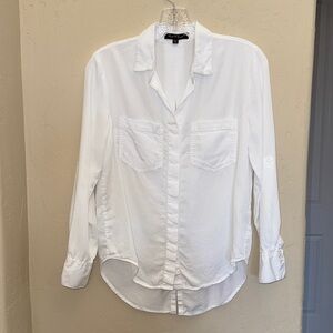 Velvet Heart White Riley surplus shirt tail top